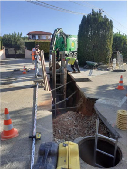 Travaux EU chemin de Lestang Travaux EU chemin de Lestang